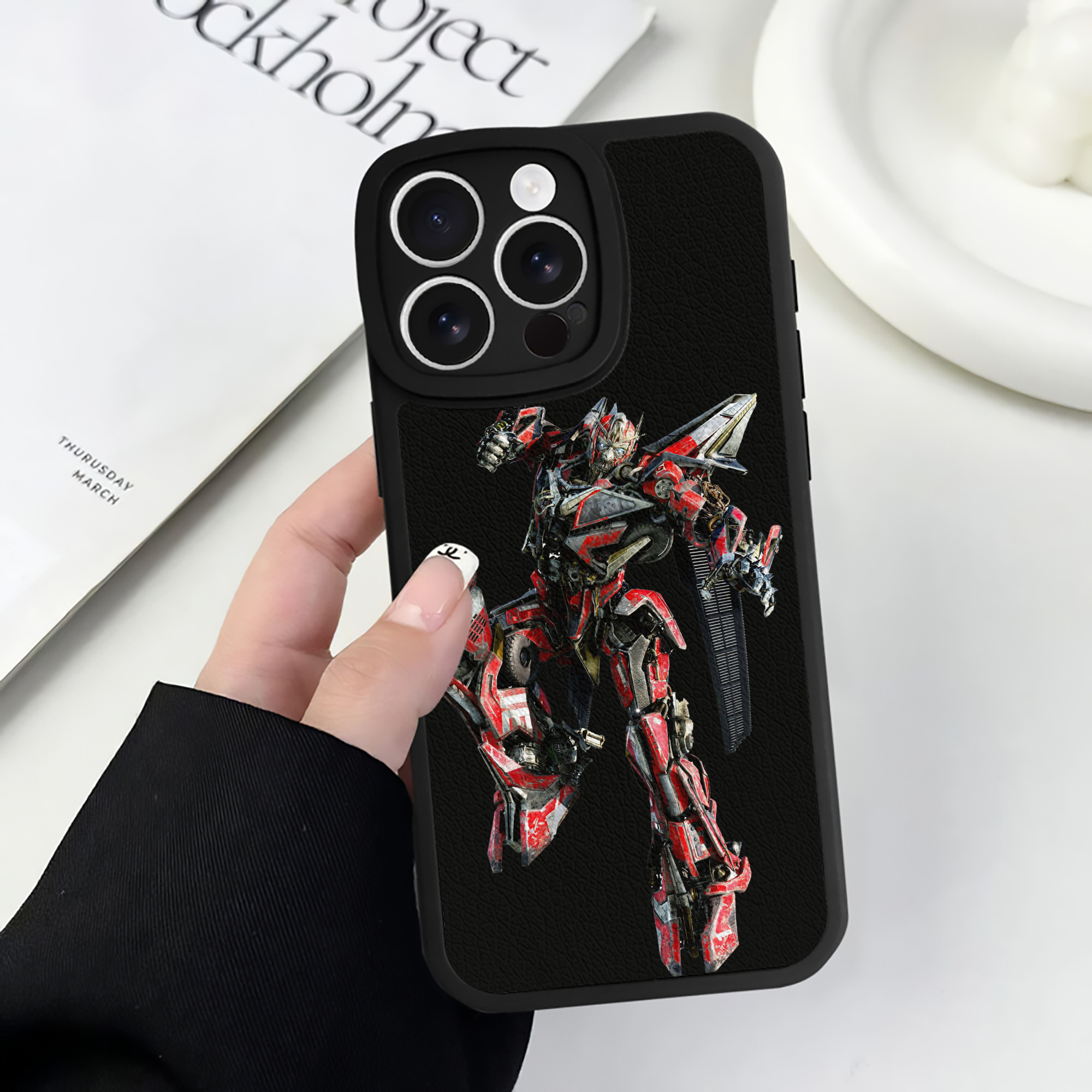 （画像用）  【iPhone 16シリーズ対応】シリコンスマホケース（レザー調） 材質：シリコン
